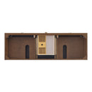 James Martin Myrrin 72" Double Bathroom Vanity, Mid-Century Walnut