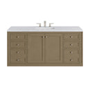 James Martin Chicago 60" Single Bathroom Vanity, Walnut Whisper