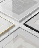 White Metal Glass Picture Frame