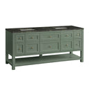 James Martin Breckenridge 72" Double Bathroom Vanity, Smokey Celadon