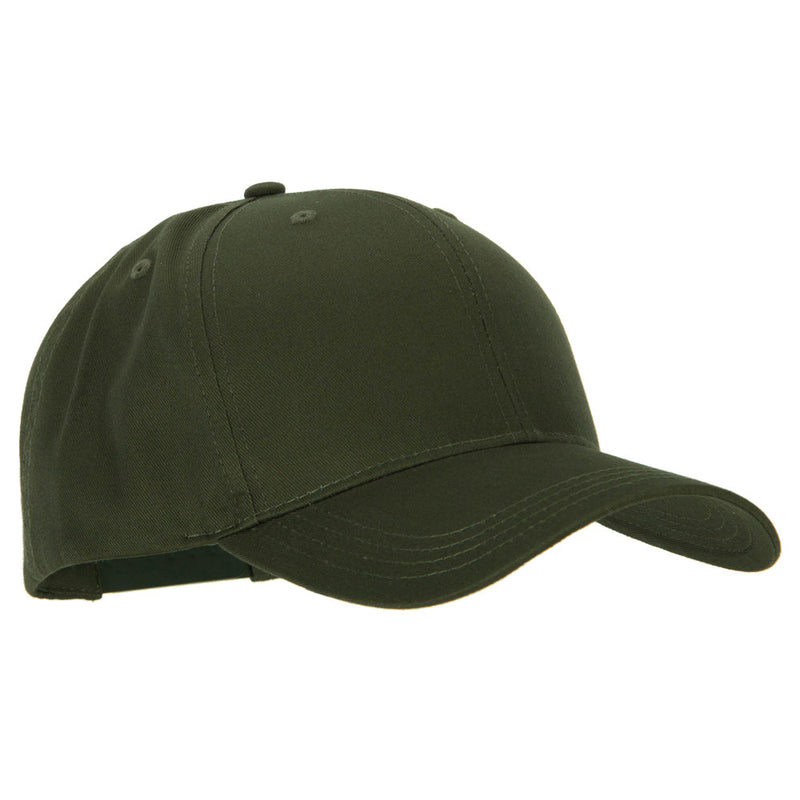 Big Size Structured Solid Poly Cotton Twill High Profile Pro Style Cap