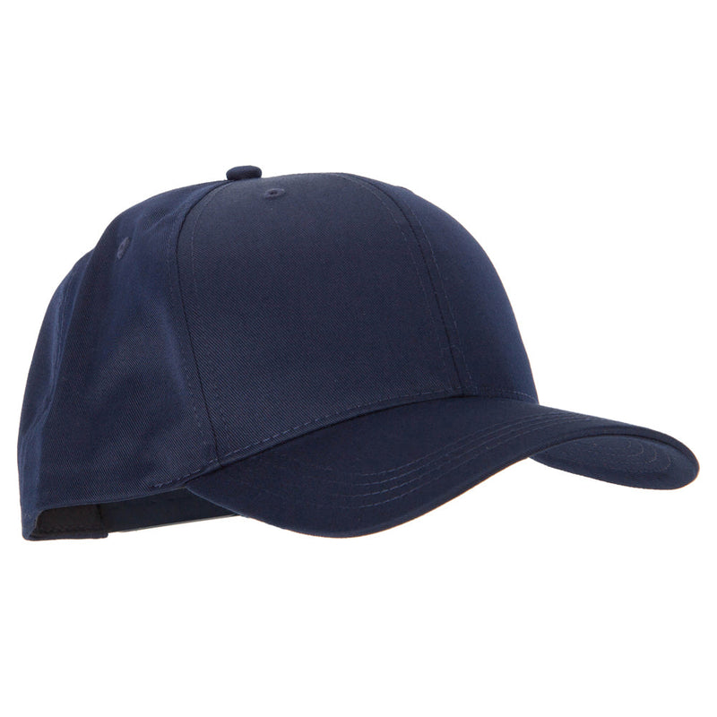 Big Size Structured Solid Poly Cotton Twill High Profile Pro Style Cap