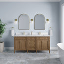 James Martin Brittany 72" Double Bathroom Vanity, Pecan