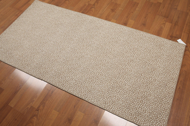 3'2'x6'5'' 100% wool area rug runner Beige