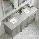 James Martin Brittany 72" Double Bathroom Vanity, Urban Gray