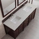 James Martin Brittany 72" Double Bathroom Vanity, Burnished Mahogany