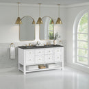 James Martin Breckenridge 60" Double Bathroom Vanity, Bright White
