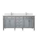James Martin Brittany 72" Double Bathroom Vanity, Urban Gray