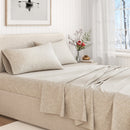 Turkish Cotton Flannel Sheet Set - Winter Floral Collection by Great Bay Home