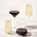 Faceted Crystal Wine Glasses by Viski