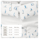 Coastal Blue Sailboat Quilt Set - Marzano Collection by Great Bay Home