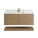 James Martin Allamari 48" Floating Single Bathroom Vanity, Dune Mist