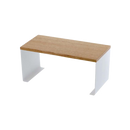 Stackable Countertop Shelf - Two Sizes - Steel + Wood