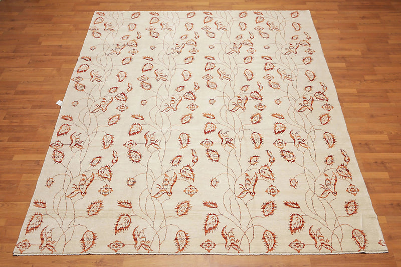 8' x 10' Hand Knotted Vegetable Dyes Oriental Area rug Beige