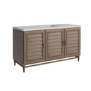 James Martin Portland 60" Single Bathroom Vanity, Whitewashed Walnut