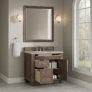 James Martin Bristol 36" Single Bathroom Vanity, Whitewashed Walnut