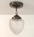 Authentic Vintage Chain Glass Ceiling Light by The Lamp Goods