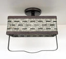 REDIRECT!!!! Rectangular Rustic Galvanized Ceiling Light Fixture by The Lamp Goods