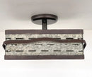 REDIRECT!!!! Rectangular Rustic Galvanized Ceiling Light Fixture by The Lamp Goods