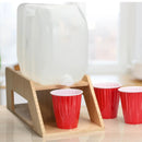 Mobilevision Bamboo Stand For Water Jugs/Large Beverage Jugs For Dispensing Drinks Into Cup by MobilevisionUS