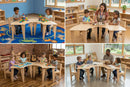ASHTYN- U Shape Table with Set of 4 Chairs