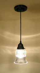 Vintage Bell Glass Hanging Pendant Light by The Lamp Goods