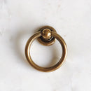 Plain Antique Brass "Capri" Ring Drawer Pulls