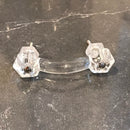 Glass Depression Clear Drawer Pull and Cabinet Knobs