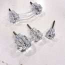 Glass Depression Clear Drawer Pull and Cabinet Knobs
