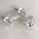 Glass Depression Clear Drawer Pull and Cabinet Knobs