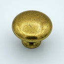 Round "Capri" Antique Brass Cabinet Knob