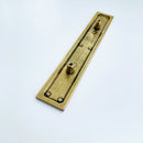 Rectangular Granada Aged Brass Drawer Handles by Forge Hardware Studio