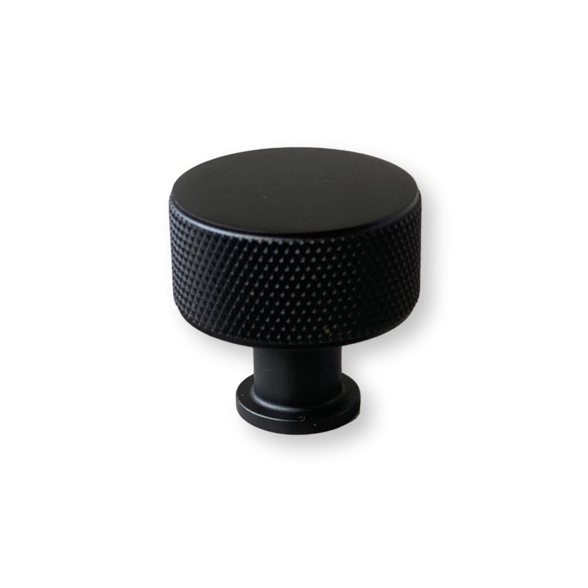 Knurled Matte Black Solid "Texture" Drawer Pulls and Knobs, photo 5 of 13