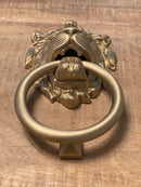 Satin Gold Lionhead Door Knocker