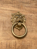 Satin Gold Lionhead Door Knocker