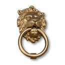 Satin Gold Lionhead Door Knocker