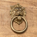 Satin Gold Lionhead Door Knocker