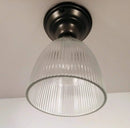 Vintage Slender Factory Holophane Industrial Ceiling LIGHT by The Lamp Goods