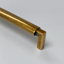 U-Shaped "Florence" Cabinet Knob and Drawer Pulls in Antique Brass