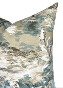 Lincoln Toile Pillow Cover in Light Blue, Thibaut Pillows