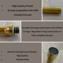 Unlacquered Brass Bridge Kitchen Faucet