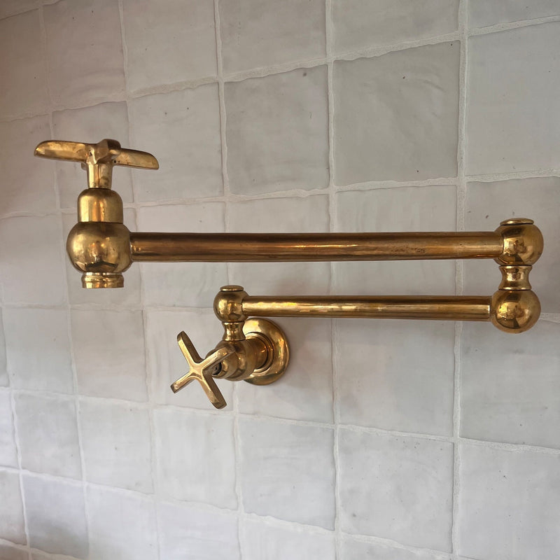 Unlacquered Brass Pot Filler