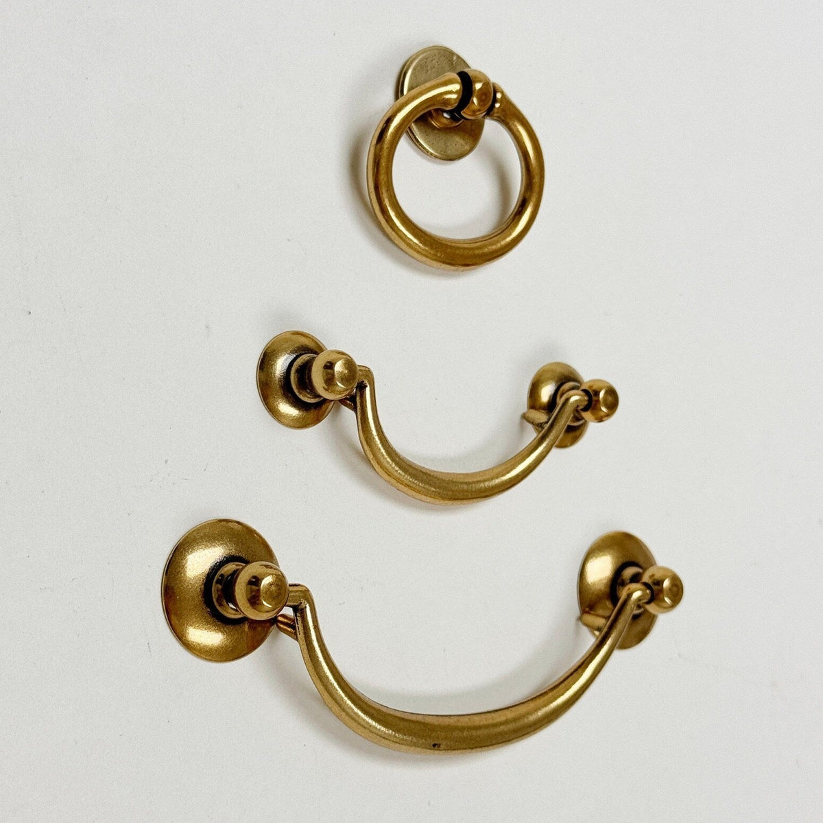 Ring Pulls "Sicily" Bail Antique Brass Hardware, photo 2 of 8