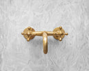 Unlacquered Brass Bathroom Faucet - Wall Mounted Faucet
