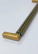 U-Shaped "Venice" Drawer Pull in Antique Brass