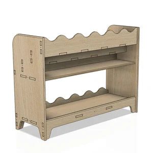 DARLA V2- Wave Design Bookshelf, photo 9 of 10