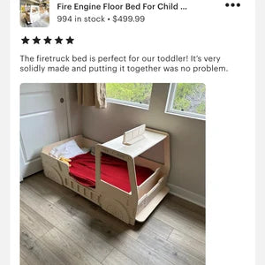 5 ALARM- Fire Engine Floor Bed, photo 9 of 10