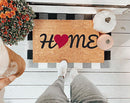 Home Love Vinyl Coir Doormat