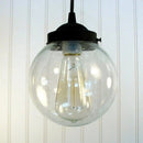 Antique Seeded Glass Pendant Light