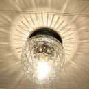 Antique Acorn Glass Flush Mount Ceiling Light | 5" by The Lamp Goods